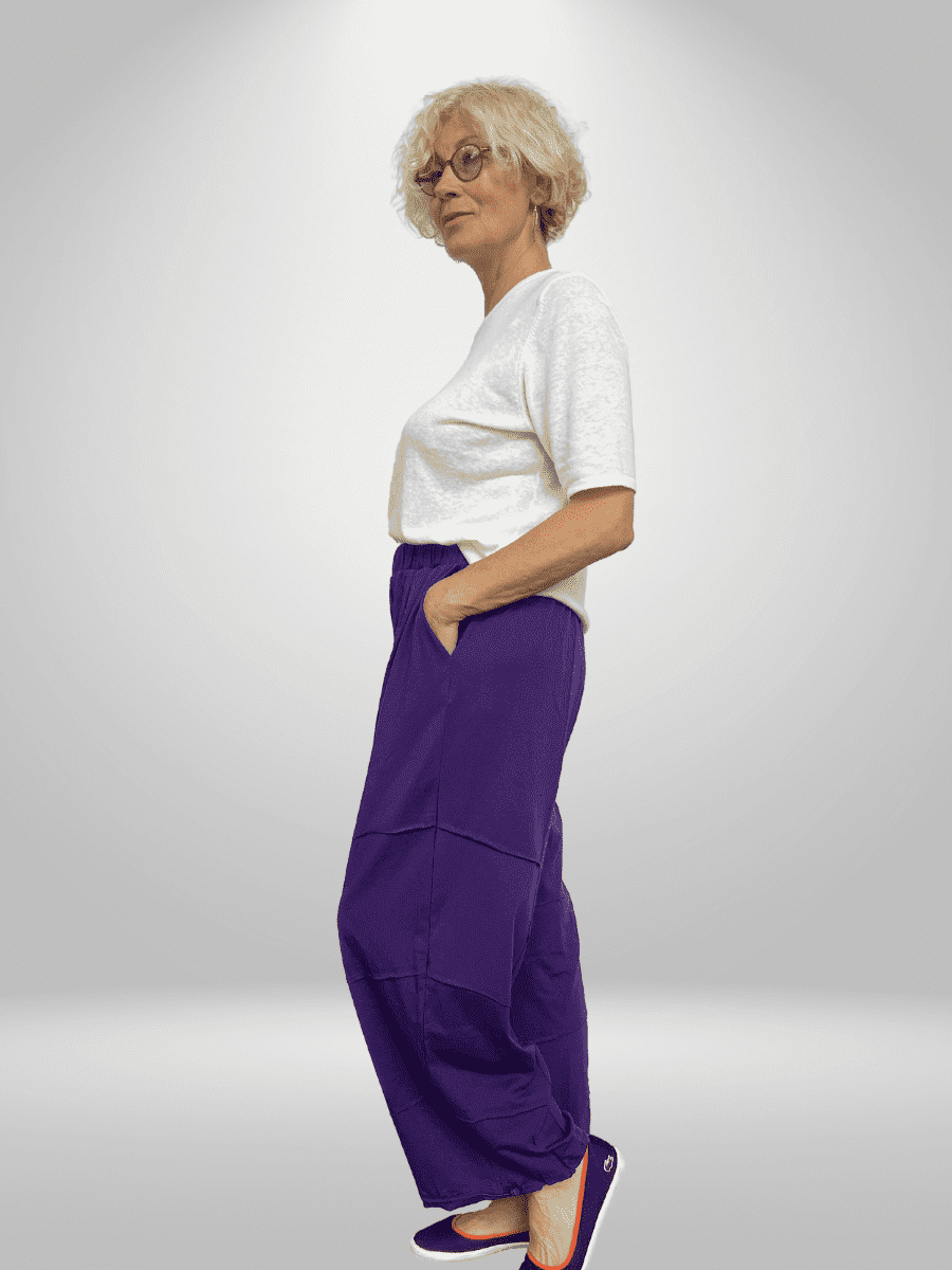 Natural Munna Elastic Band Palazzo Pants (14-20)