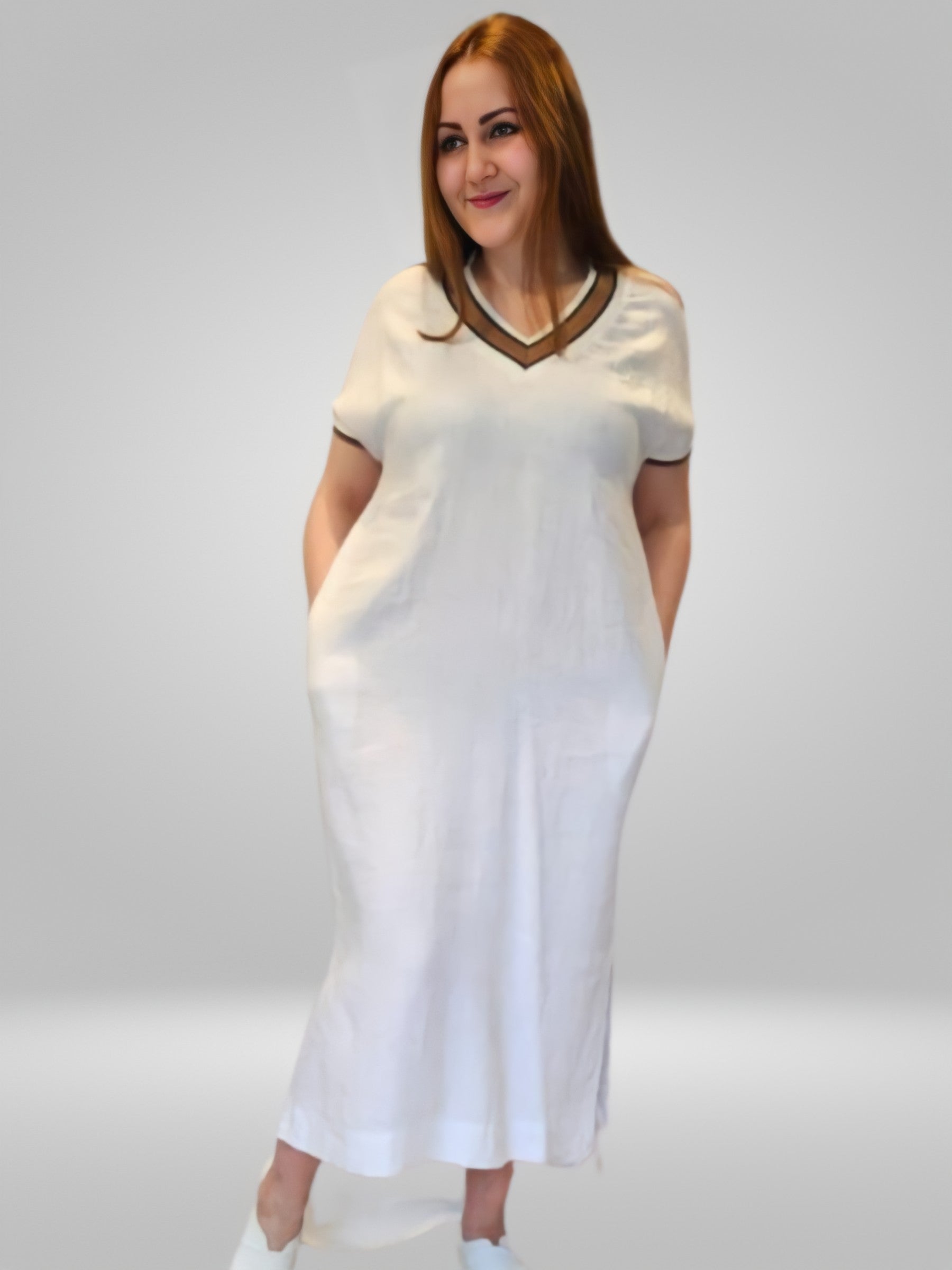 Introducing the BISA Linen Dress, a sophisticated and versatile piece featuring a high-waisted silhouette and premium lightweight fabric. Perfect for any event, this dress offers both style and comfort for a timeless and elegant look. Shop now and elevate your wardrobe with this must-have garment.