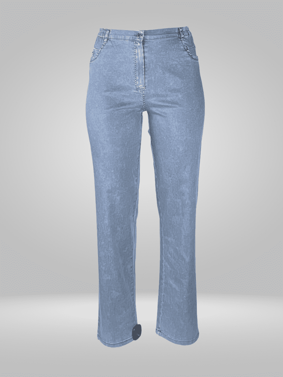 Get the perfect fit with Duran Plus Size Jeans. This table provides measurements in centimeters and inches for waist, front rise, hip, thigh, length, knee, inseam, leg opening, and back rise. Please note that flat lay measurements may vary slightly due to fabric stretch and measurement variation. Mobile users, scroll right on the image carousel for a visual representation. Shop now for the perfect fit!