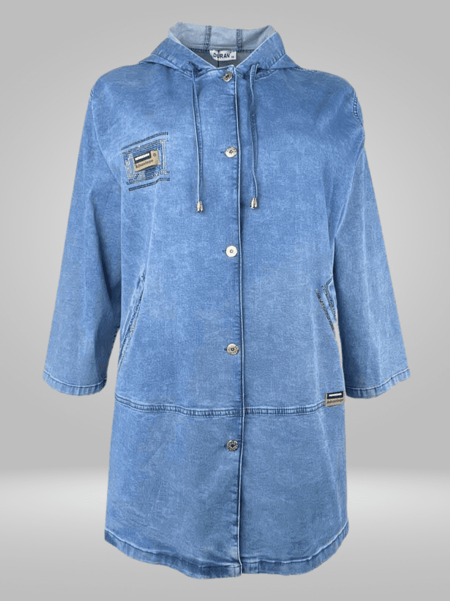 Upgrade your wardrobe with the Duran Plus Size Denim Jacket. This classic piece is crafted to flatter all body types and features durable construction for long-lasting wear. Perfect for adding a touch of style and comfort to any outfit.