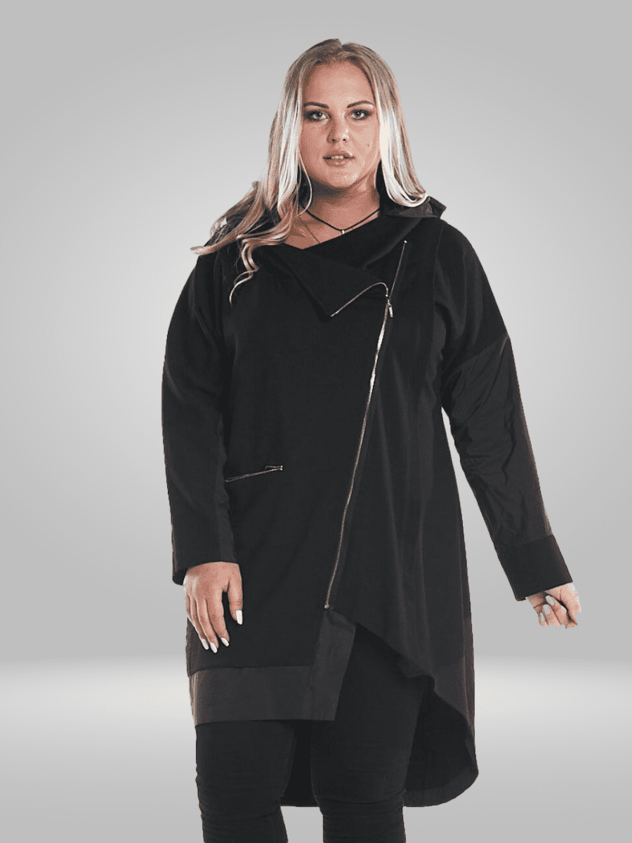 Stay stylish and comfortable with the Ay-Sel Plus Size Light Coat. Made with lightweight, water-resistant material, this coat offers superior breathability and warmth for all-day wear. Perfect for any occasion, whether indoors or outdoors. Shop now!