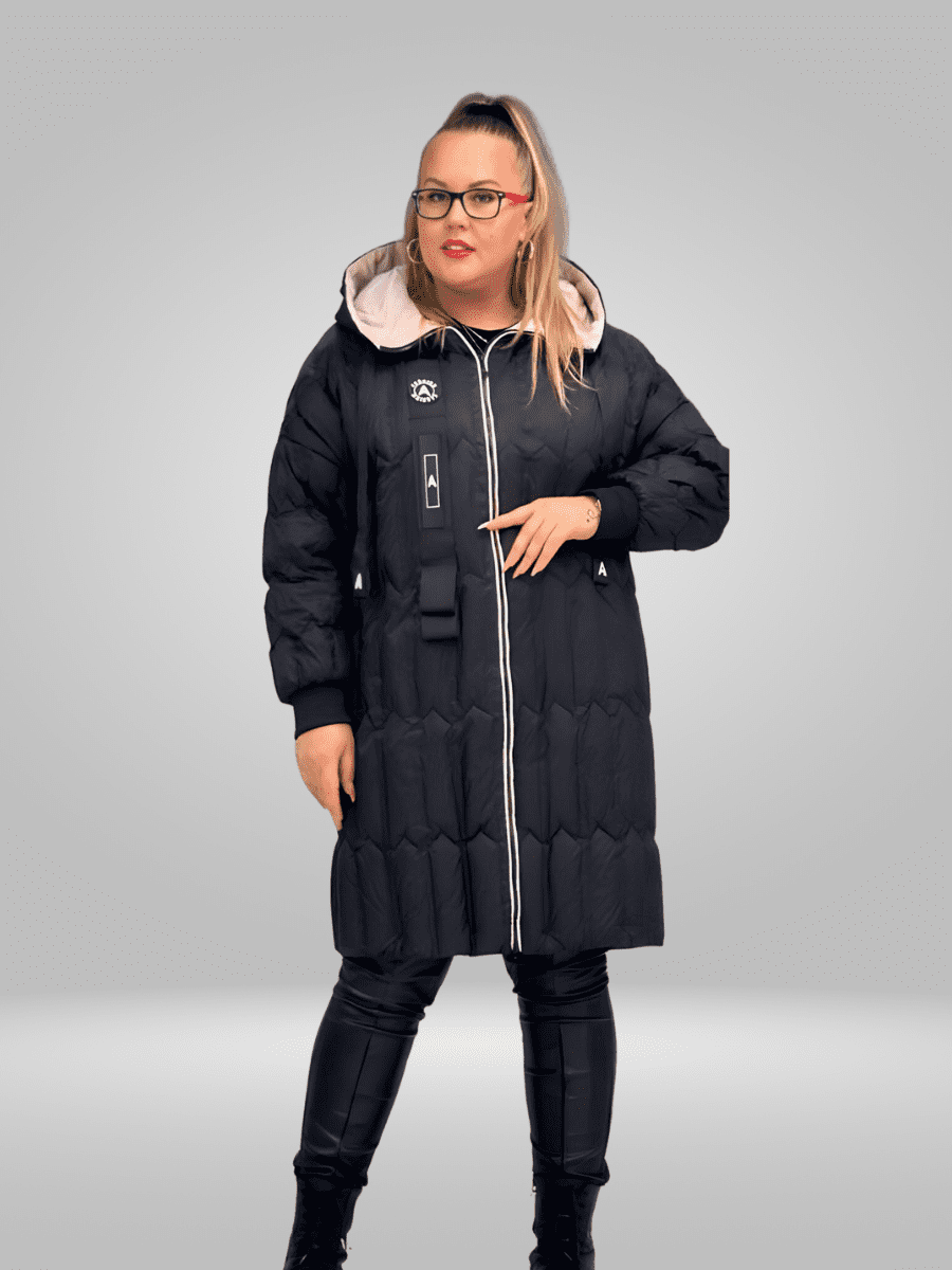 Stay warm and stylish with the Ay-Sel Plus Size Long Jacket/Coat. Made with breathable, high-quality material, this classic piece offers a comfortable and flattering fit for all-day wear. Perfect for any occasion, this jacket is a must-have for your wardrobe.