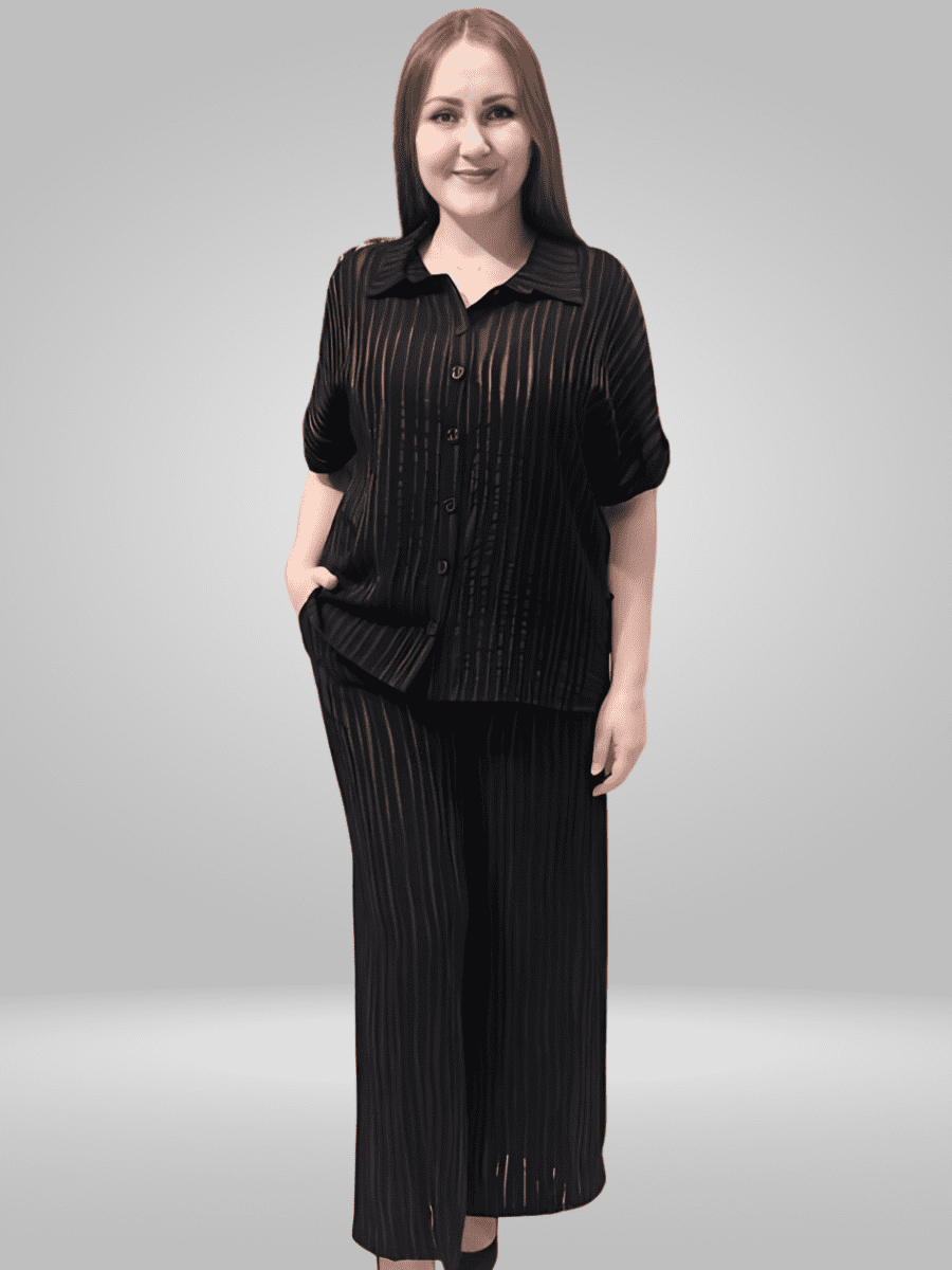 Upgrade your wardrobe with our Bisa Shirt and Palazzo Pants. Made from lightweight and durable fabric, these pants offer a relaxed fit and timeless style. Mix and match with our Top Only and Bottom Only options for a versatile suit. Add to cart now for ultimate comfort and style.