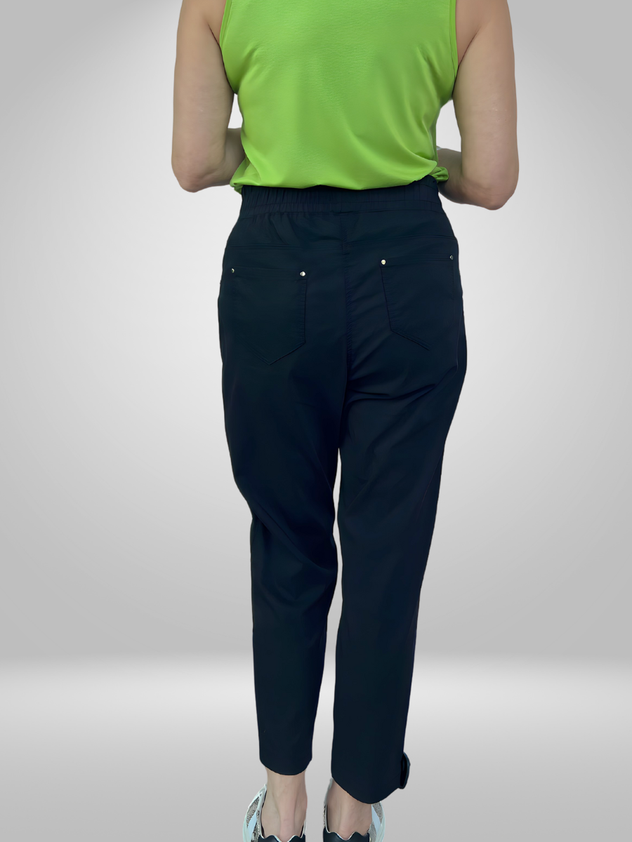 Upgrade your wardrobe with these stylish Divas Tapered Leg Pants (14-20). Made with a blend of 65% cotton and 30% nylon, these pants offer both comfort and durability. Perfect for any occasion, these pants will have you looking and feeling your best. Shop now and elevate your fashion game!