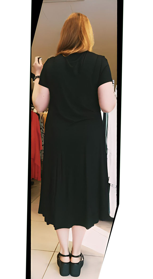 Discover the versatile and stylish BISA Plus Size Dress, featuring a high-waisted silhouette and premium lightweight fabric for ultimate comfort. Perfect for any occasion, this elegant garment can be dressed up or down for a timeless and sophisticated look. Shop now and elevate your wardrobe with this must-have piece.