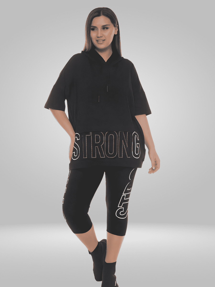 Upgrade your wardrobe with the Natural Munna Plus Size Hoodie and Capri Shorts set. Made from a soft and stretchy fabric, this set offers a comfortable fit and breathability for all-day wear. Available in sizes 22-28, the lightweight fabric is designed to flatter your curves and provide a relaxed fit. The set includes a hoodie and capri shorts, perfect for a casual and stylish look. Check out the size chart for accurate measurements in centimeters. Elevate your style with this must-have set.