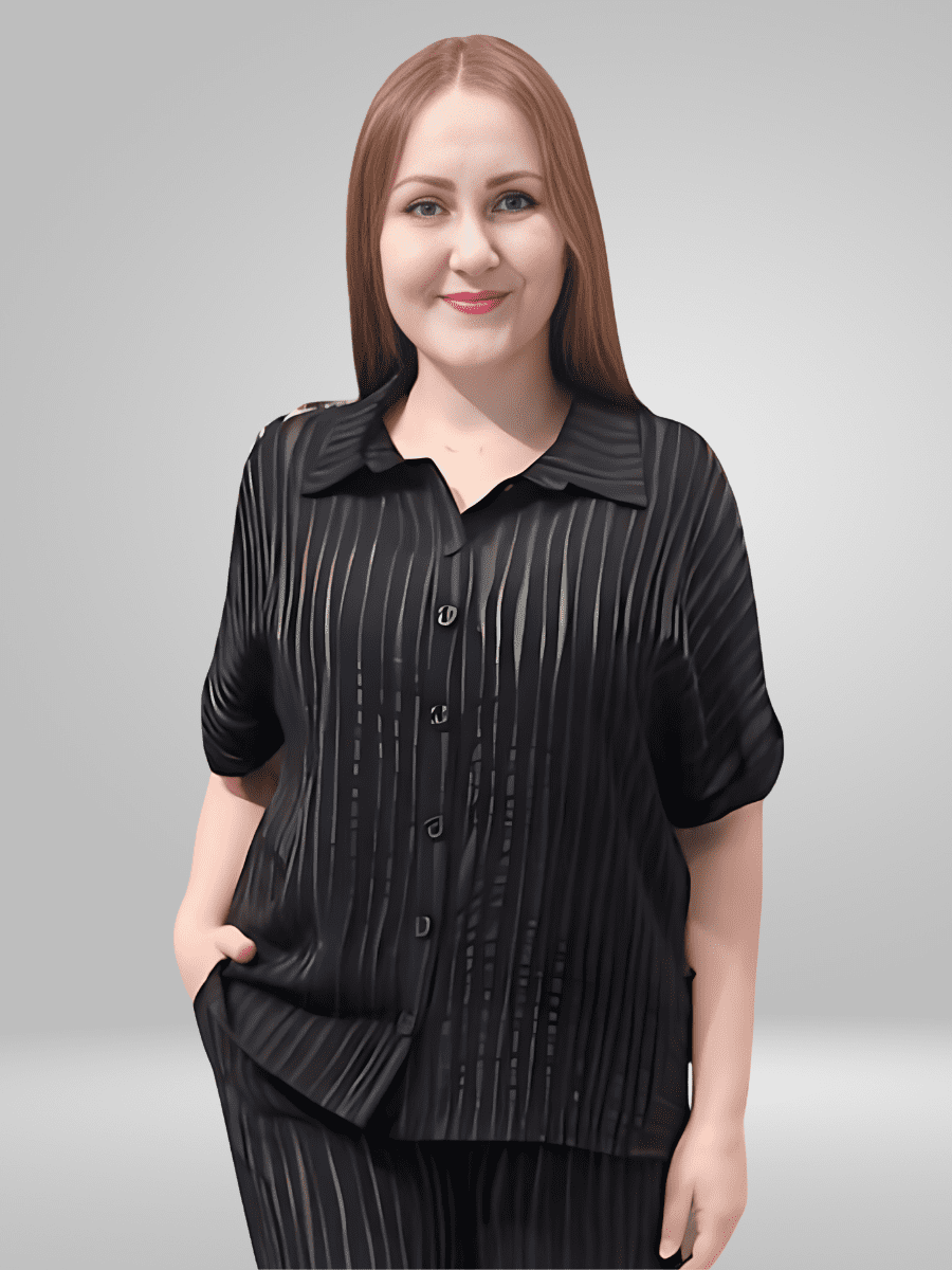 Upgrade your wardrobe with our Bisa Shirt and Palazzo Pants. Made from lightweight and durable fabric, these pants offer a relaxed fit and timeless style. Mix and match with our Top Only and Bottom Only options for a versatile suit. Add to cart now for ultimate comfort and style.