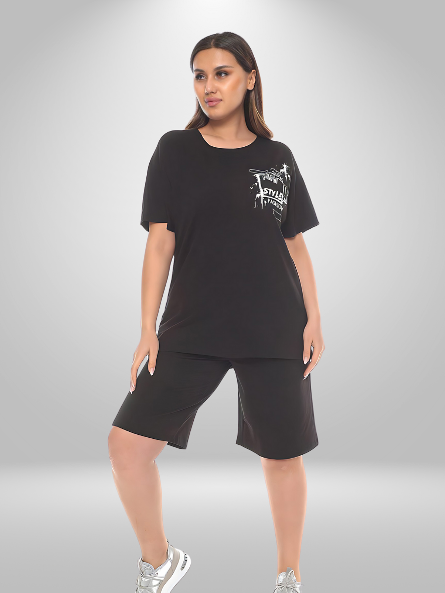 Natural Munna Plus Size Sports Set