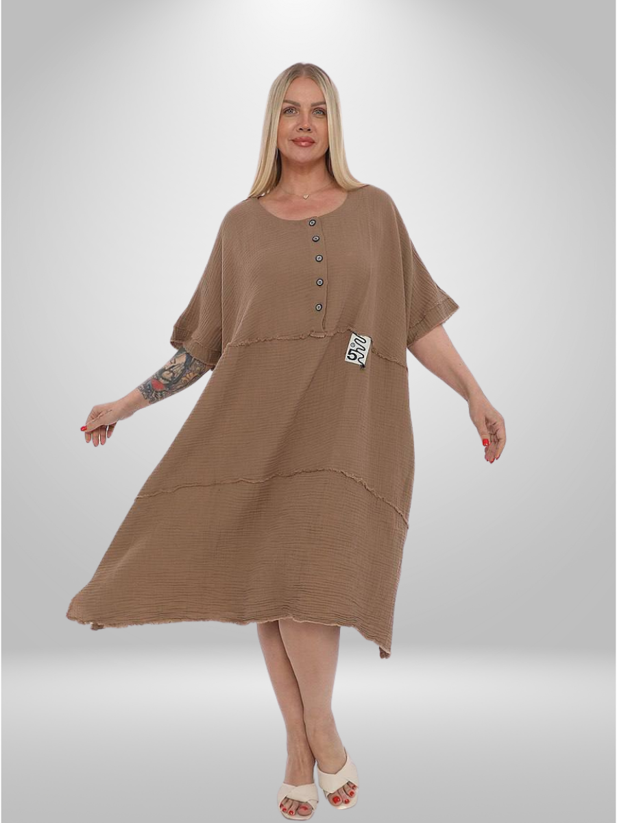 Divas Pure Cotton Plus Size Dress