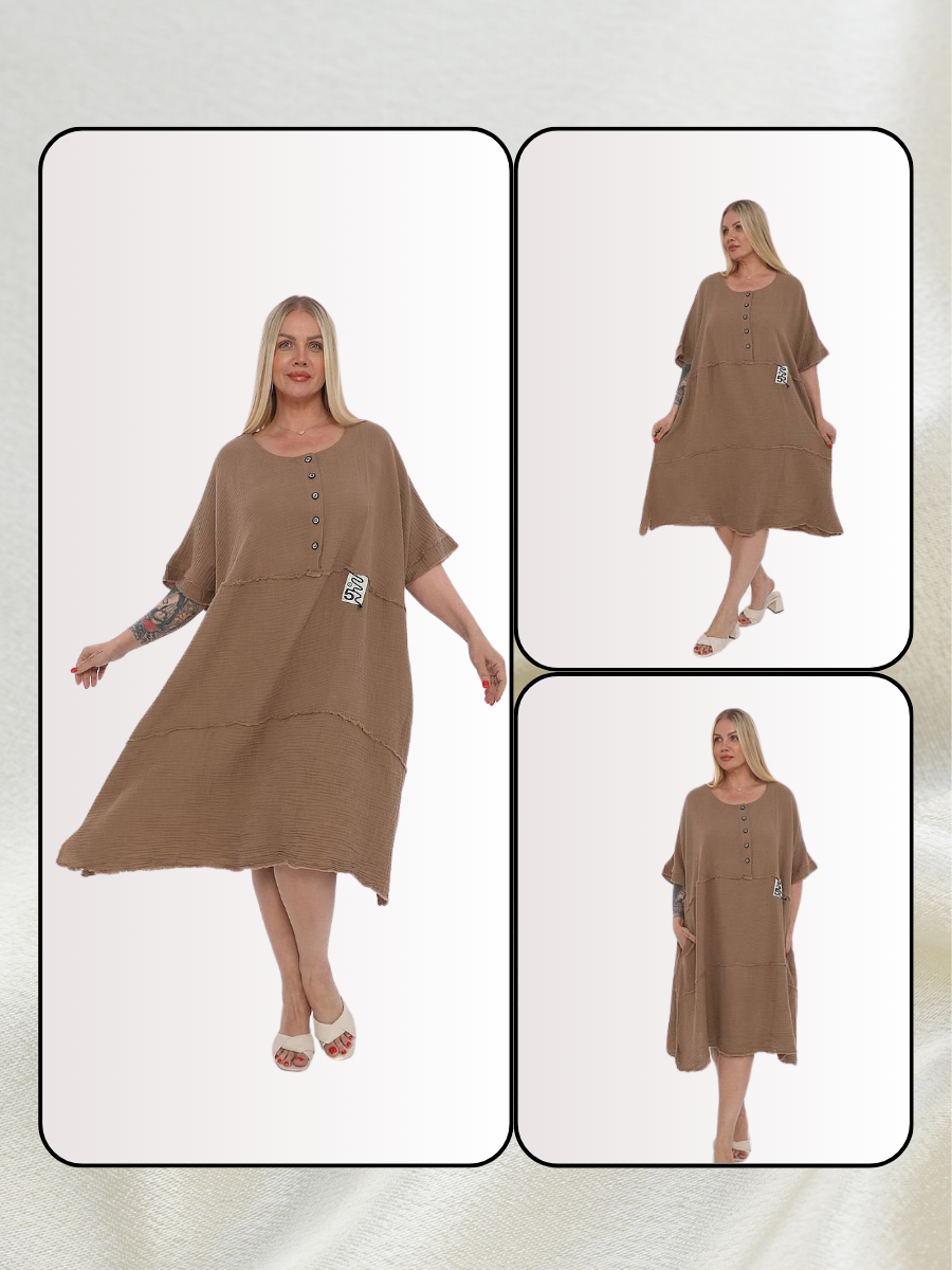 Divas Pure Cotton Plus Size Dress