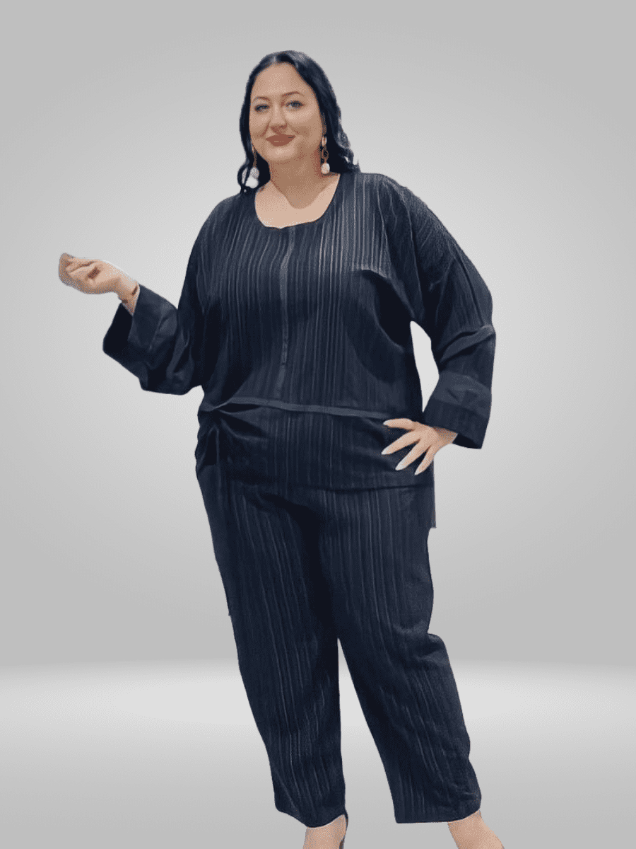 Upgrade your plus size wardrobe with the Ay-Sel Plus Size Suit. This sleek and stylish suit offers a tailored fit for optimal comfort and durability. Made with reinforced seams and high-quality fabric, it's a long-lasting staple for any fashion-forward individual. Perfect for any occasion, this suit is a must-have for your collection.