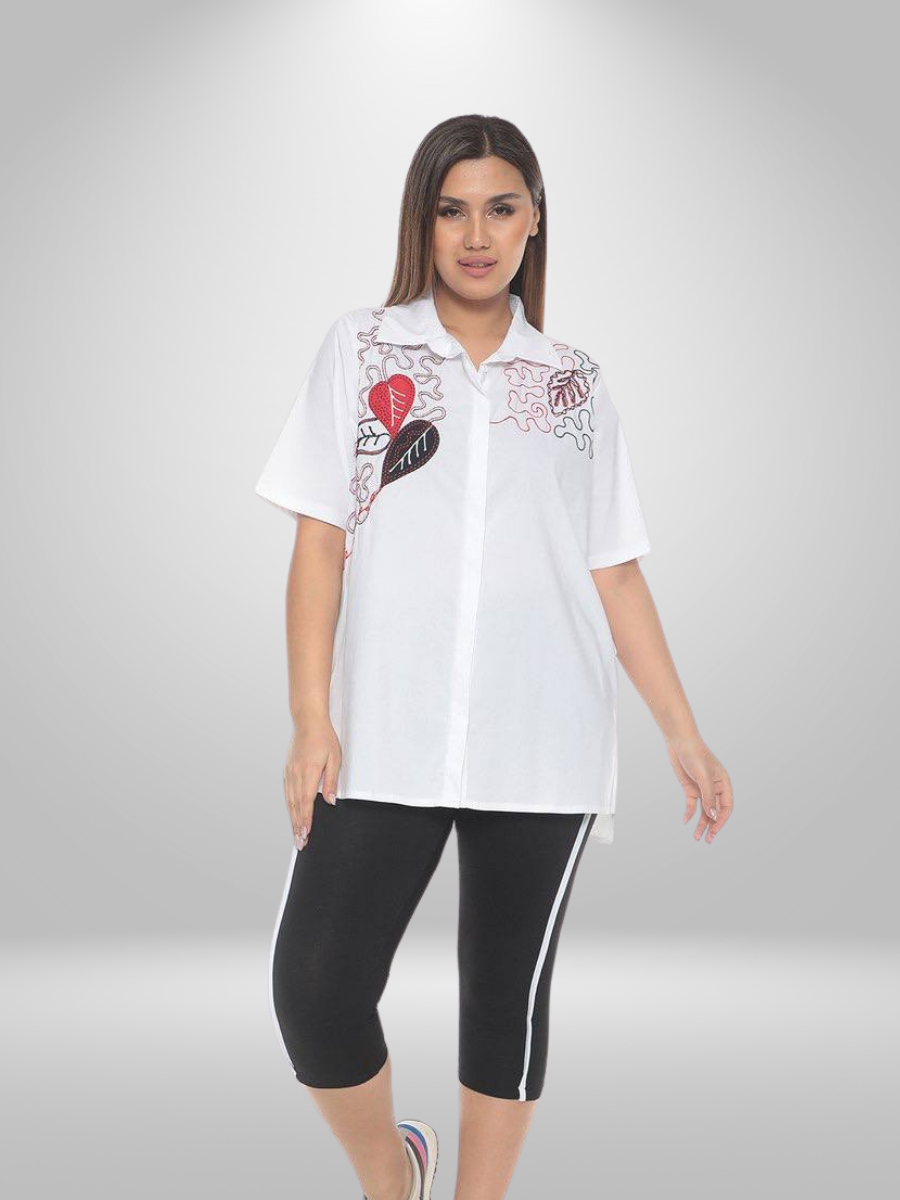 Stay stylish and comfortable with our Natural Munna Plus Size Shirt. Made with lightweight fabric, this shirt offers a comfortable fit and breathability for all-day wear. Perfect for any occasion, this shirt is a must-have for your wardrobe.