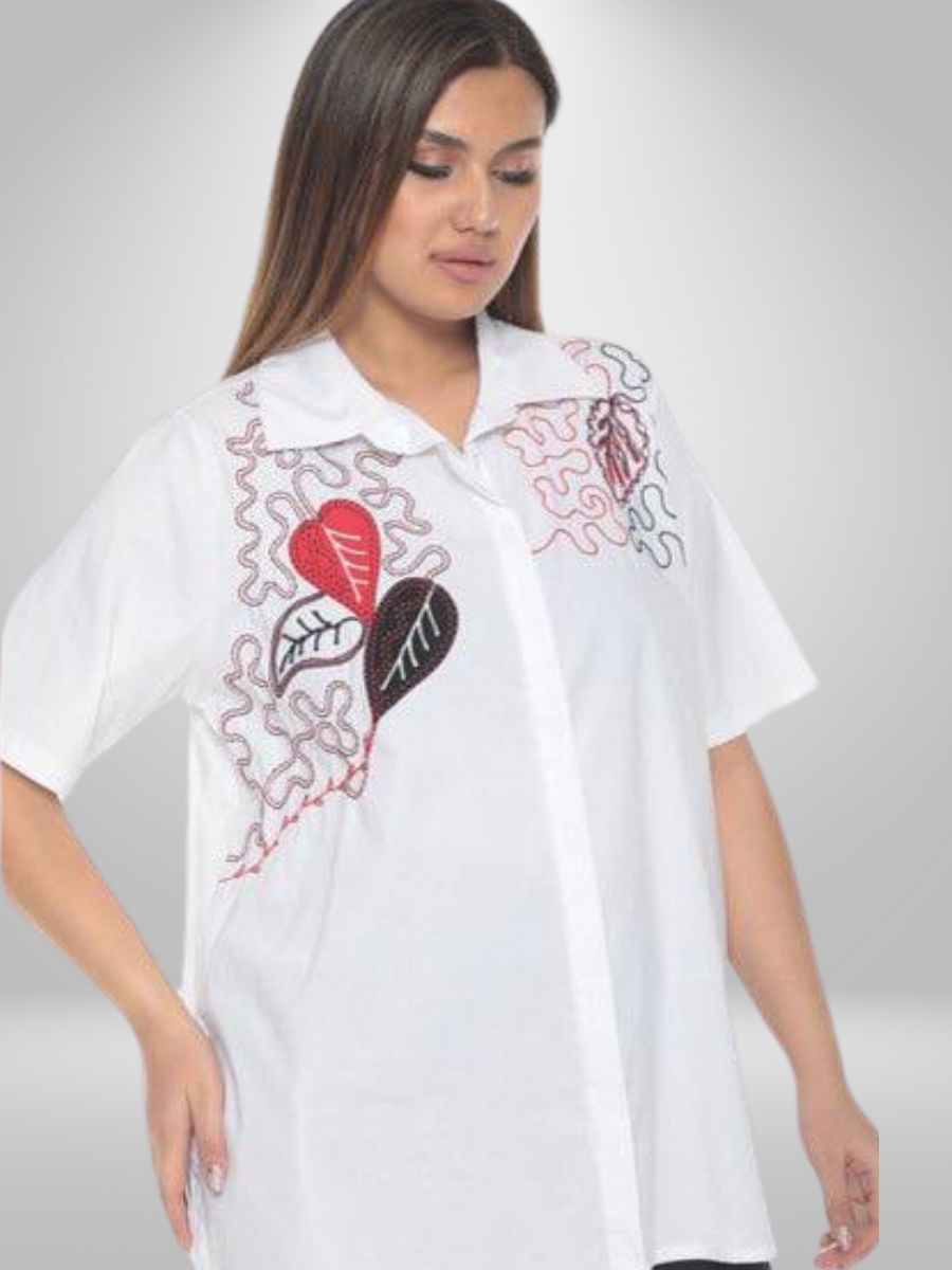 Stay stylish and comfortable with our Natural Munna Plus Size Shirt. Made with lightweight fabric, this shirt offers a comfortable fit and breathability for all-day wear. Perfect for any occasion, this shirt is a must-have for your wardrobe.