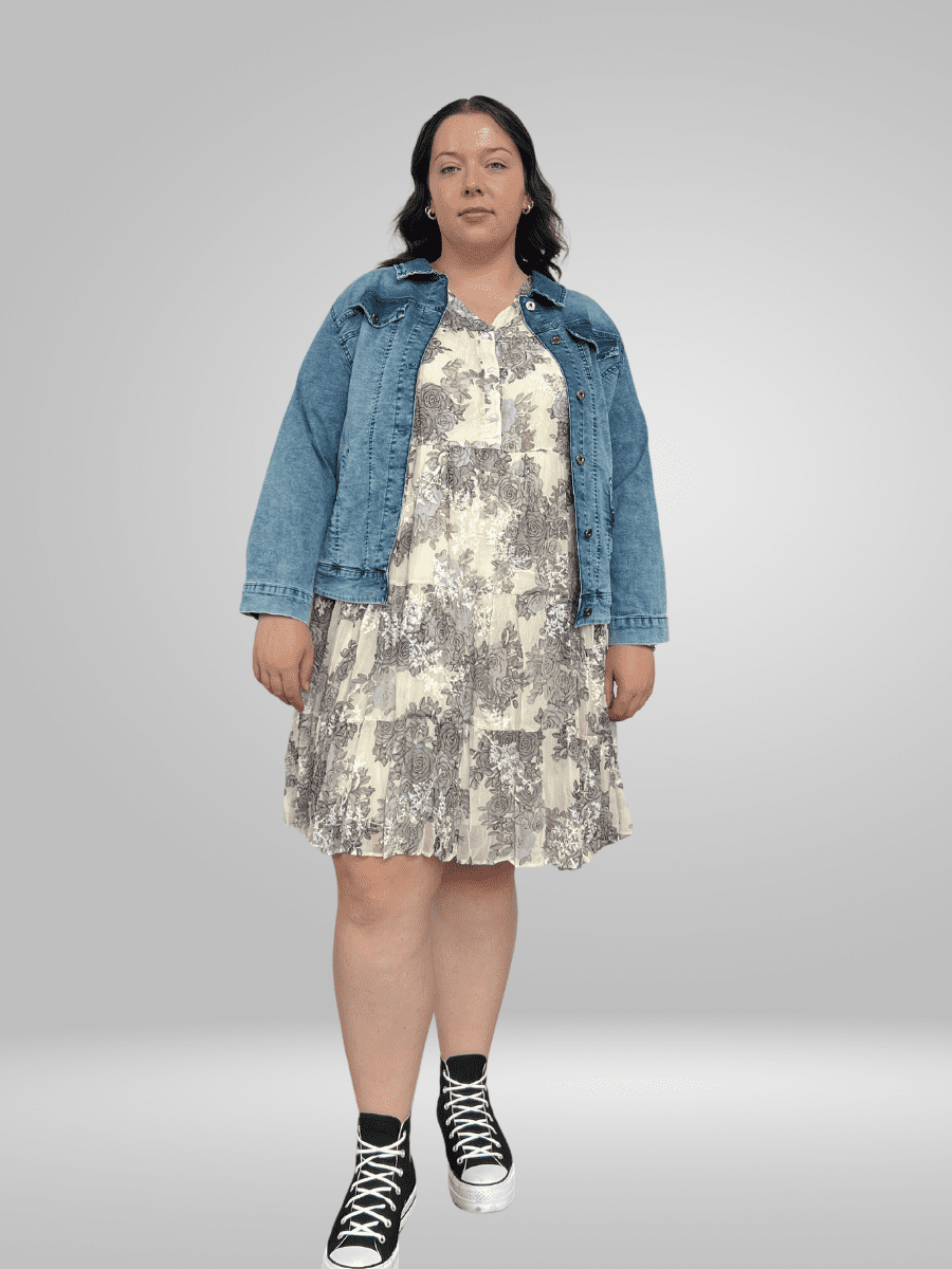 Upgrade your wardrobe with the Ay-Sel Plus Size Dress, made from a soft and breathable fabric blend for all-day comfort. This dress features a slim fit and tailored lines for a flattering silhouette. Perfect for any occasion, this dress is a must-have for any fashion-forward individual.