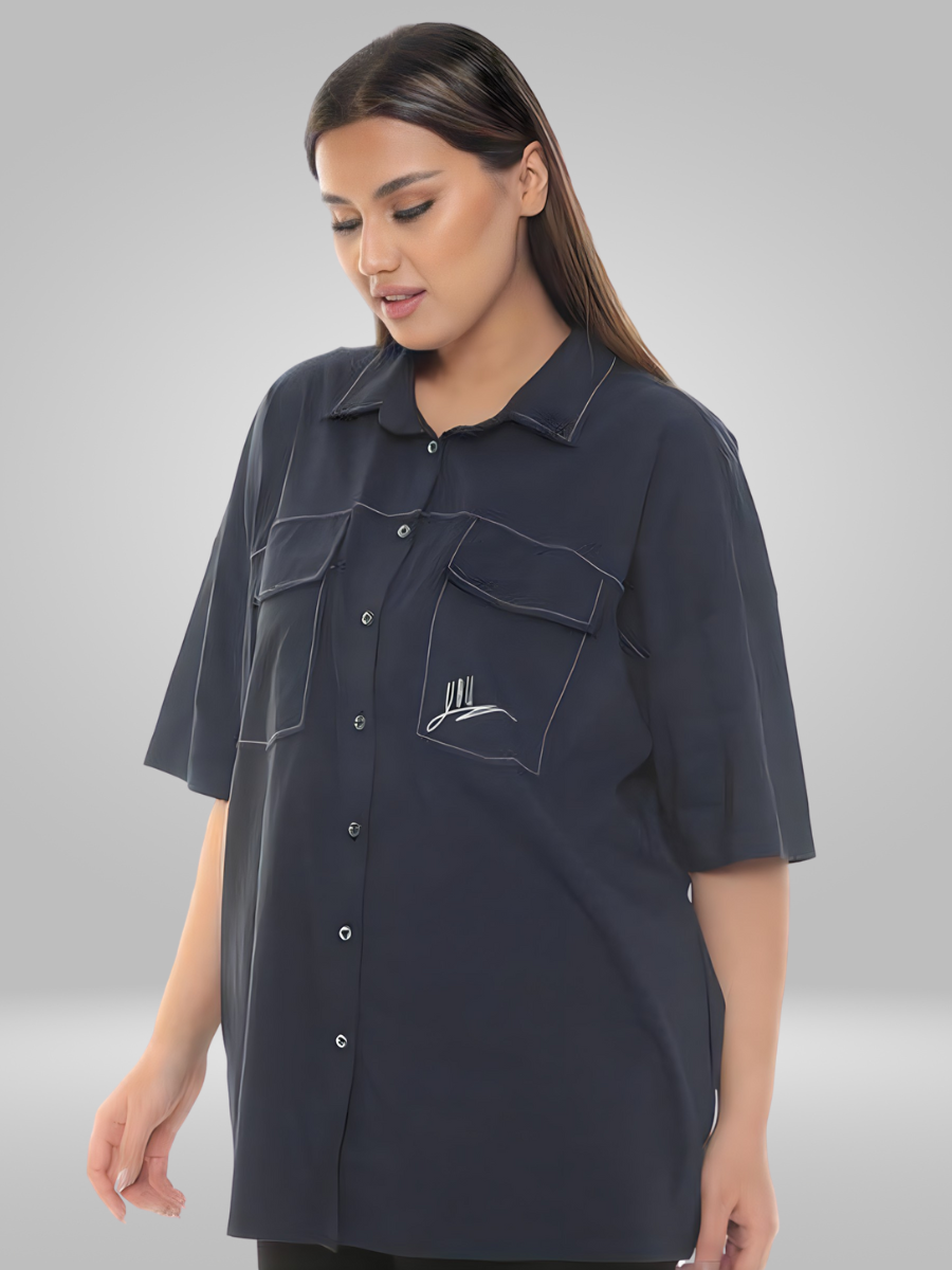 Stay stylish and comfortable with our Natural Munna Plus Size Shirt. Made with lightweight fabric, this shirt offers a comfortable fit and breathability for all-day wear. Perfect for any occasion, this shirt is a must-have for your wardrobe.