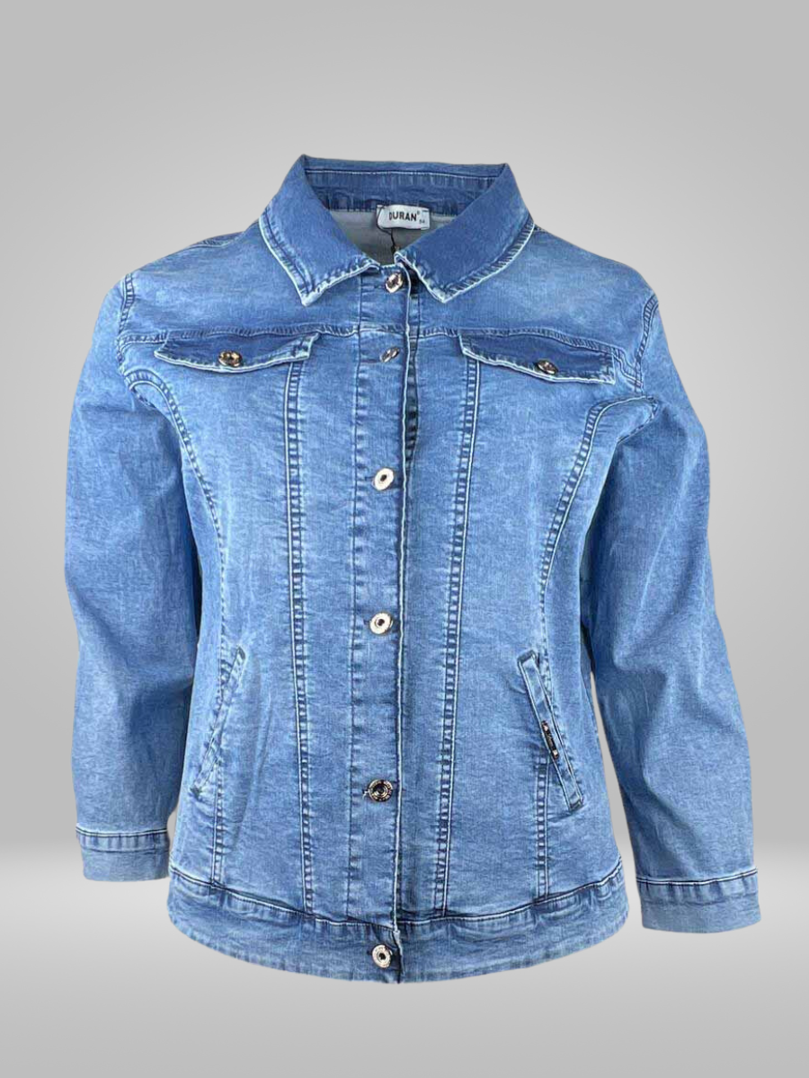 Upgrade your wardrobe with the Duran Denim Jacket. Crafted from high-quality denim, this lightweight and stylish jacket offers both comfort and confidence for any occasion. Its sleek design is perfect for any outfit. Shop now and elevate your fashion game.