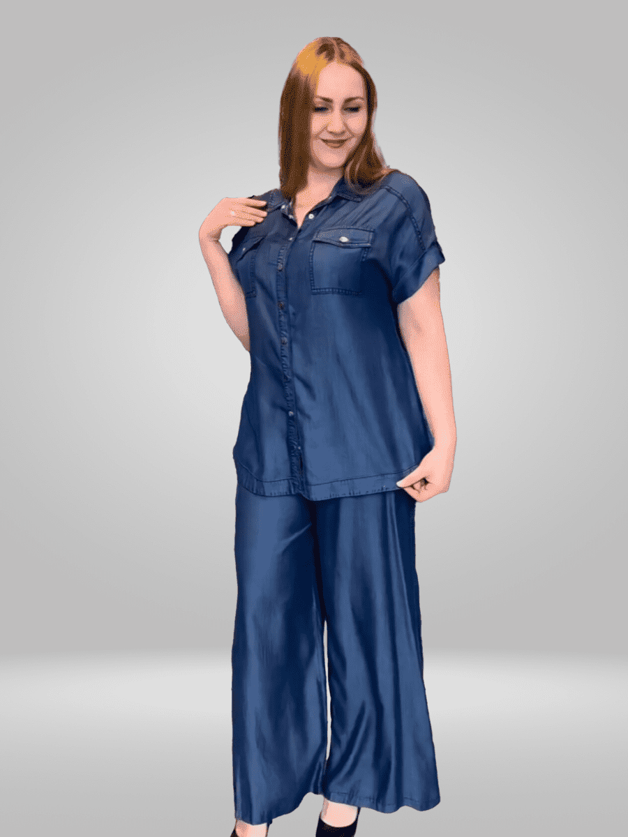 Upgrade your wardrobe with our Bisa Soft Denim Shirt, made from lightweight and breathable denim. The soft and stretchy fabric allows for easy movement and all-day comfort. Perfect for a stylish and comfortable everyday look.