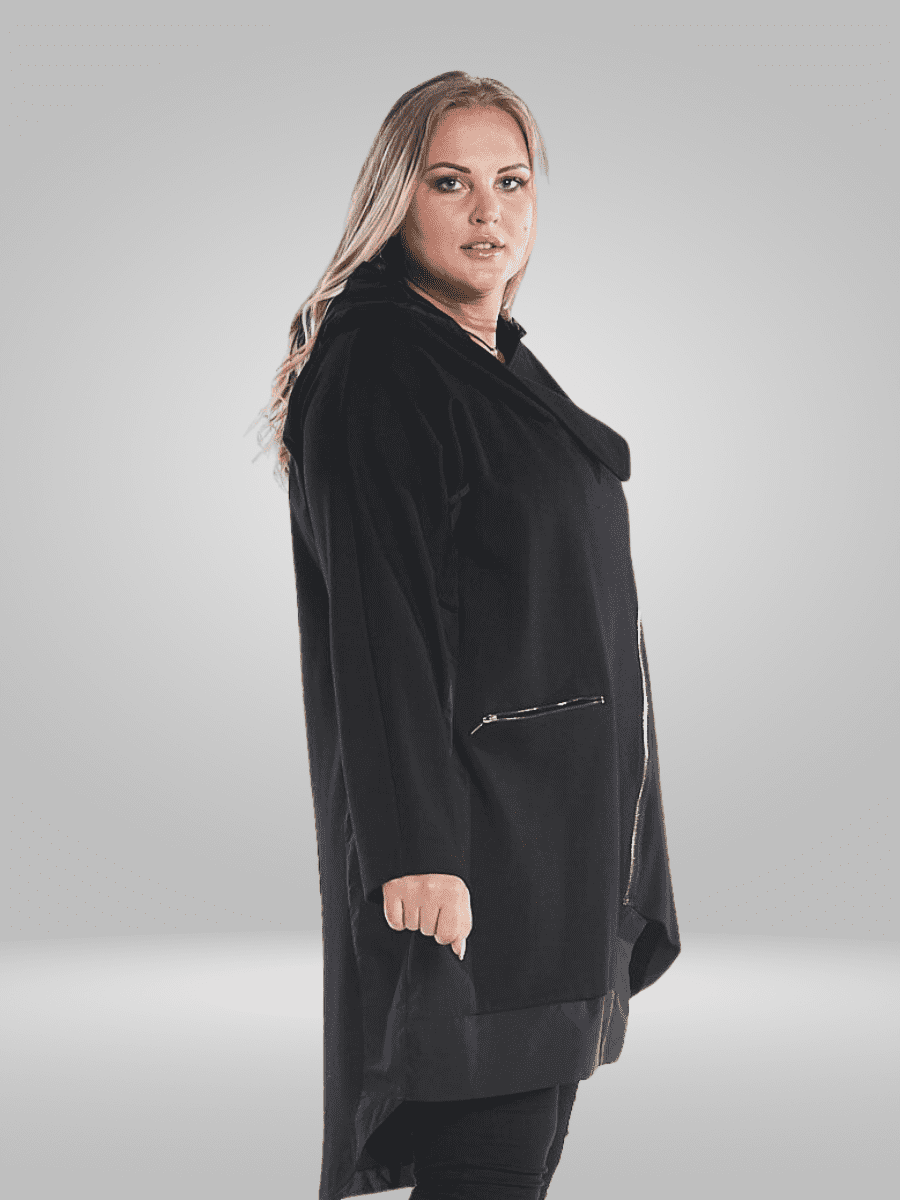 Stay stylish and comfortable with the Ay-Sel Plus Size Light Coat. Made with lightweight, water-resistant material, this coat offers superior breathability and warmth for all-day wear. Perfect for any occasion, whether indoors or outdoors. Shop now!