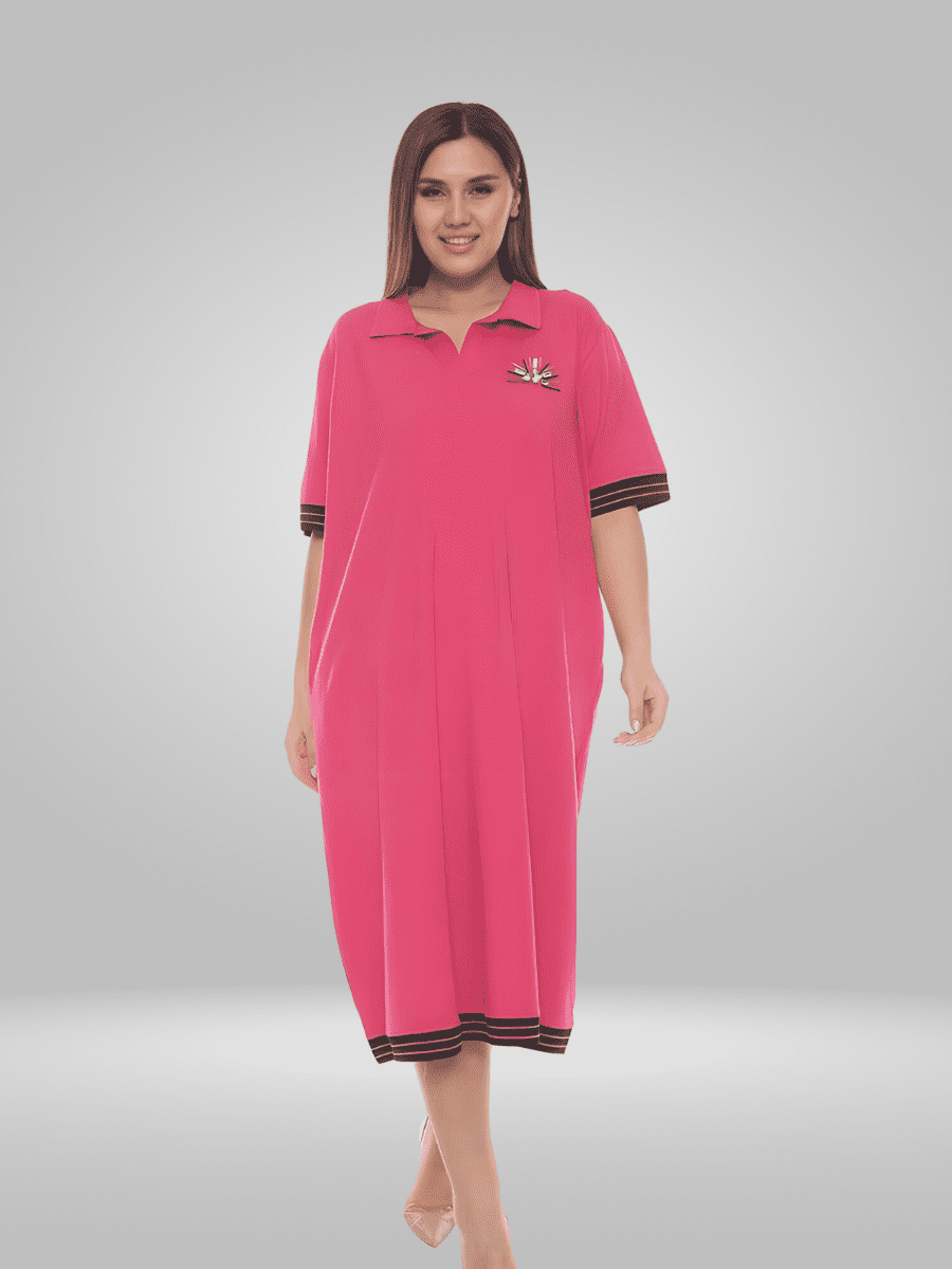 Stay stylish and comfortable in the Natural Munna Plus Size Dress. Made with lightweight fabric, this dress offers a comfortable fit and breathability for all-day wear. Perfect for any occasion, this dress is a must-have for any wardrobe.