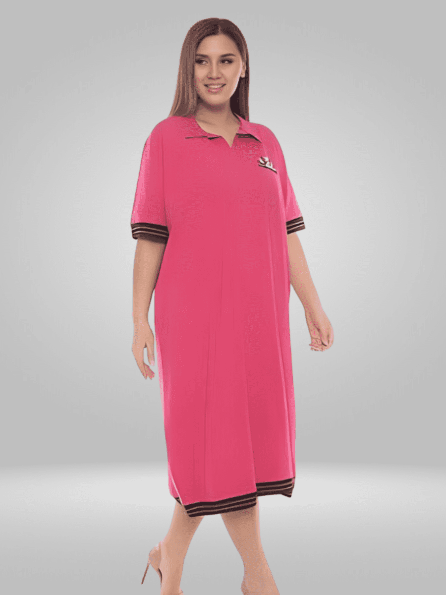 Stay stylish and comfortable in the Natural Munna Plus Size Dress. Made with lightweight fabric, this dress offers a comfortable fit and breathability for all-day wear. Perfect for any occasion, this dress is a must-have for any wardrobe.