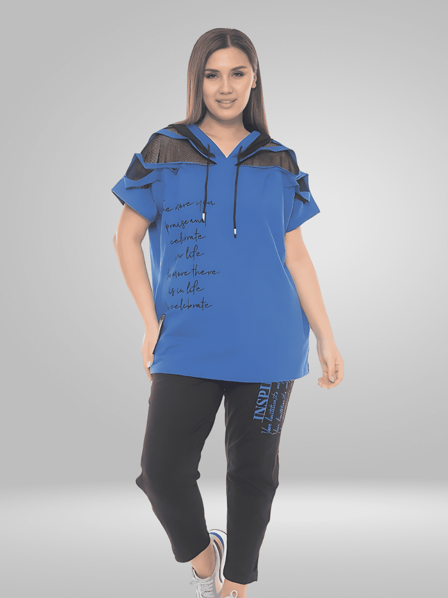 Plus size mesh hoodie hot sale