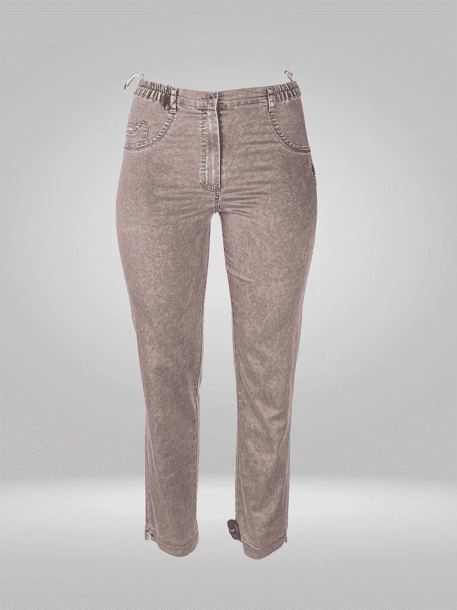 Get accurate measurements for Duran Jeans with our LayFlat size chart. Waist, front rise, hip, thigh, length, knee, inseam, leg opening, and back rise in centimeters and inches. Please note that measurements may vary slightly due to fabric stretch and human error. Mobile users, scroll right for visual representation.