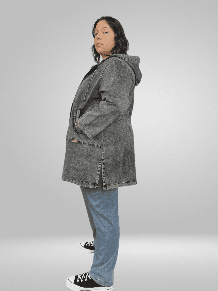 Jean jacket and hoodie combo online