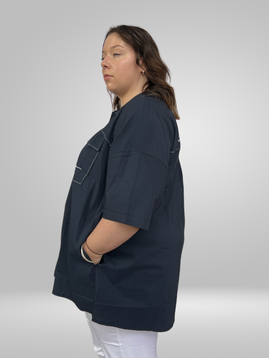 Stay stylish and comfortable with our Natural Munna Plus Size Shirt. Made with lightweight fabric, this shirt offers a comfortable fit and breathability for all-day wear. Perfect for any occasion, this shirt is a must-have for your wardrobe.