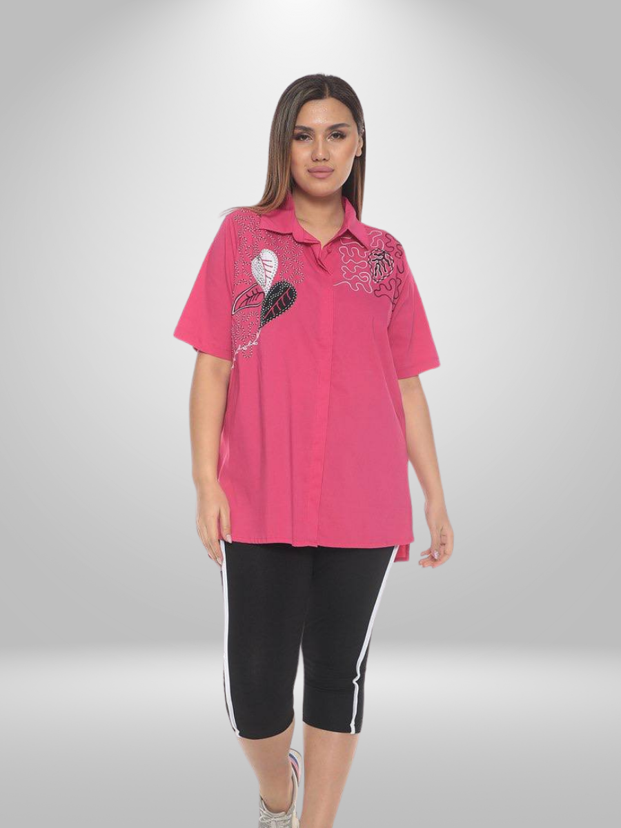 Stay stylish and comfortable with our Natural Munna Plus Size Shirt. Made with lightweight fabric, this shirt offers a comfortable fit and breathability for all-day wear. Perfect for any occasion, this shirt is a must-have for your wardrobe.