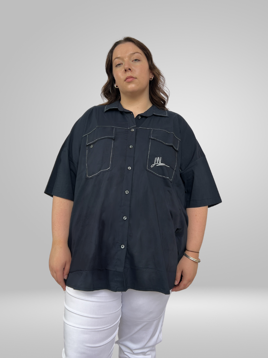 Stay stylish and comfortable with our Natural Munna Plus Size Shirt. Made with lightweight fabric, this shirt offers a comfortable fit and breathability for all-day wear. Perfect for any occasion, this shirt is a must-have for your wardrobe.