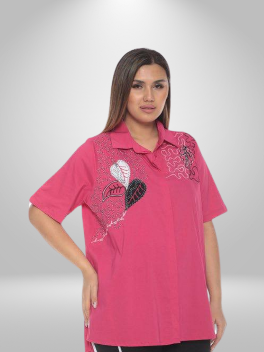 Stay stylish and comfortable with our Natural Munna Plus Size Shirt. Made with lightweight fabric, this shirt offers a comfortable fit and breathability for all-day wear. Perfect for any occasion, this shirt is a must-have for your wardrobe.