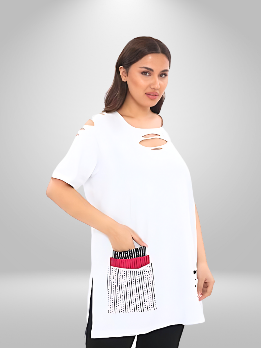 Natural Munna Designer Plus Size Tunic