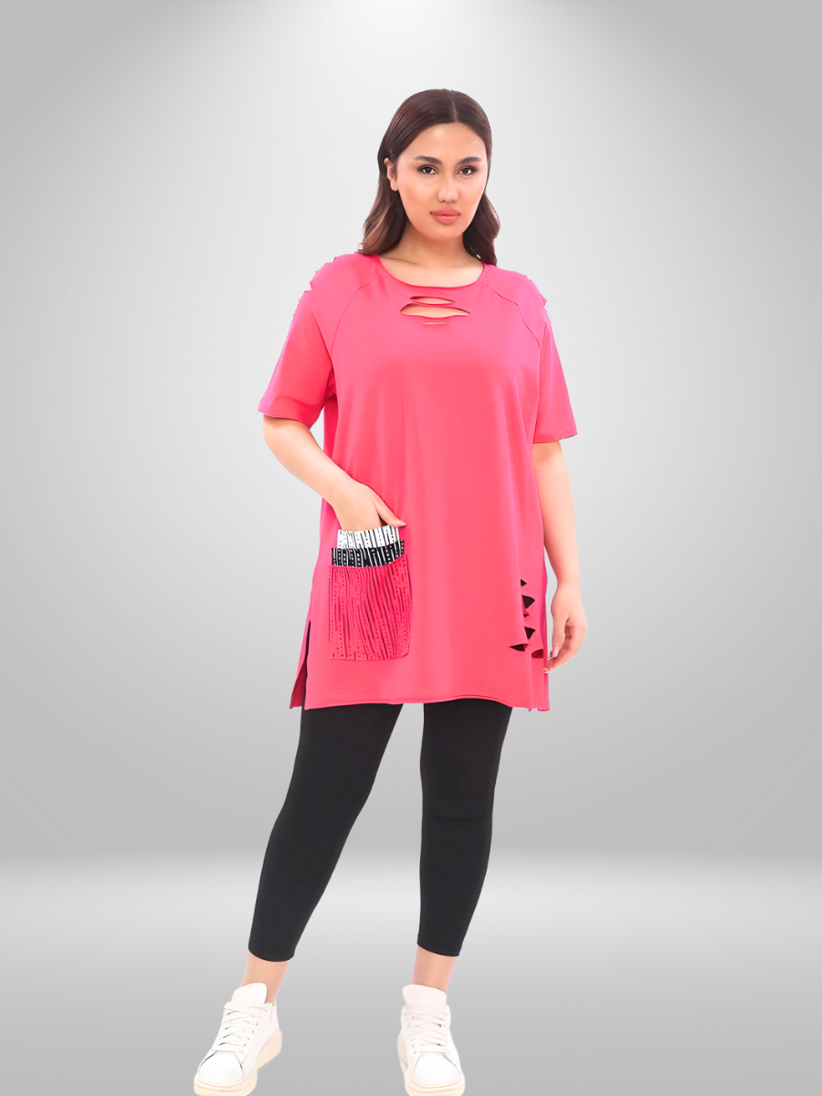 Natural Munna Designer Plus Size Tunic