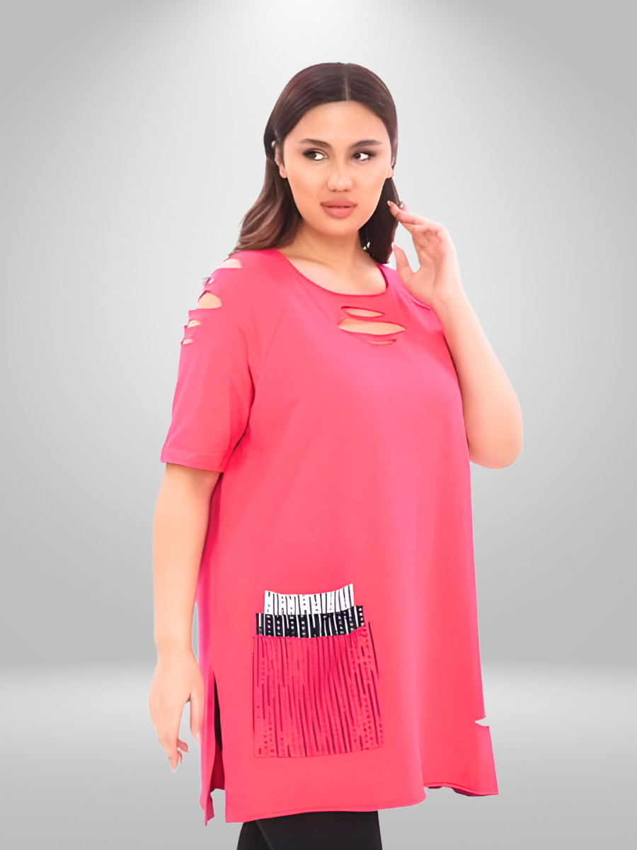 Natural Munna Designer Plus Size Tunic