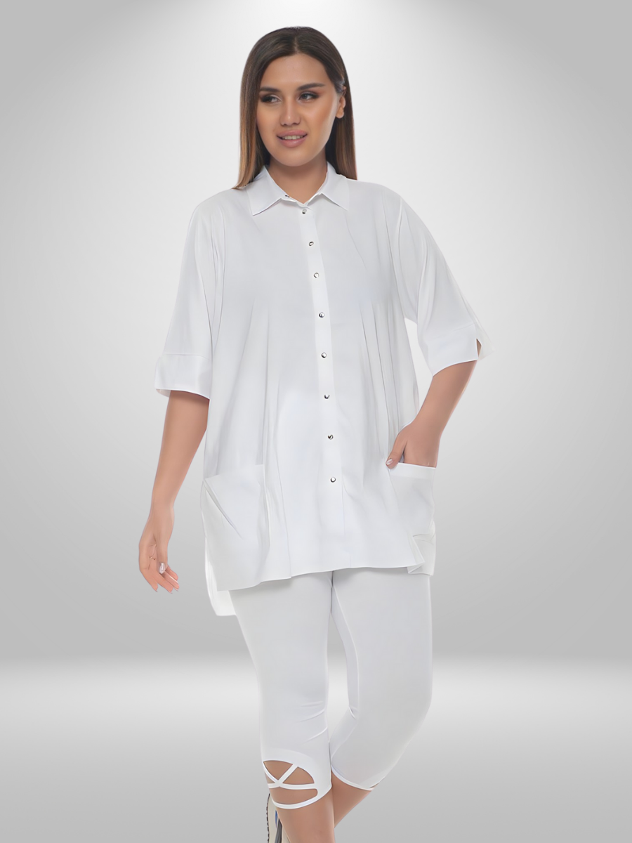 Natural Base Munna Plus Size Shirt-Tunic