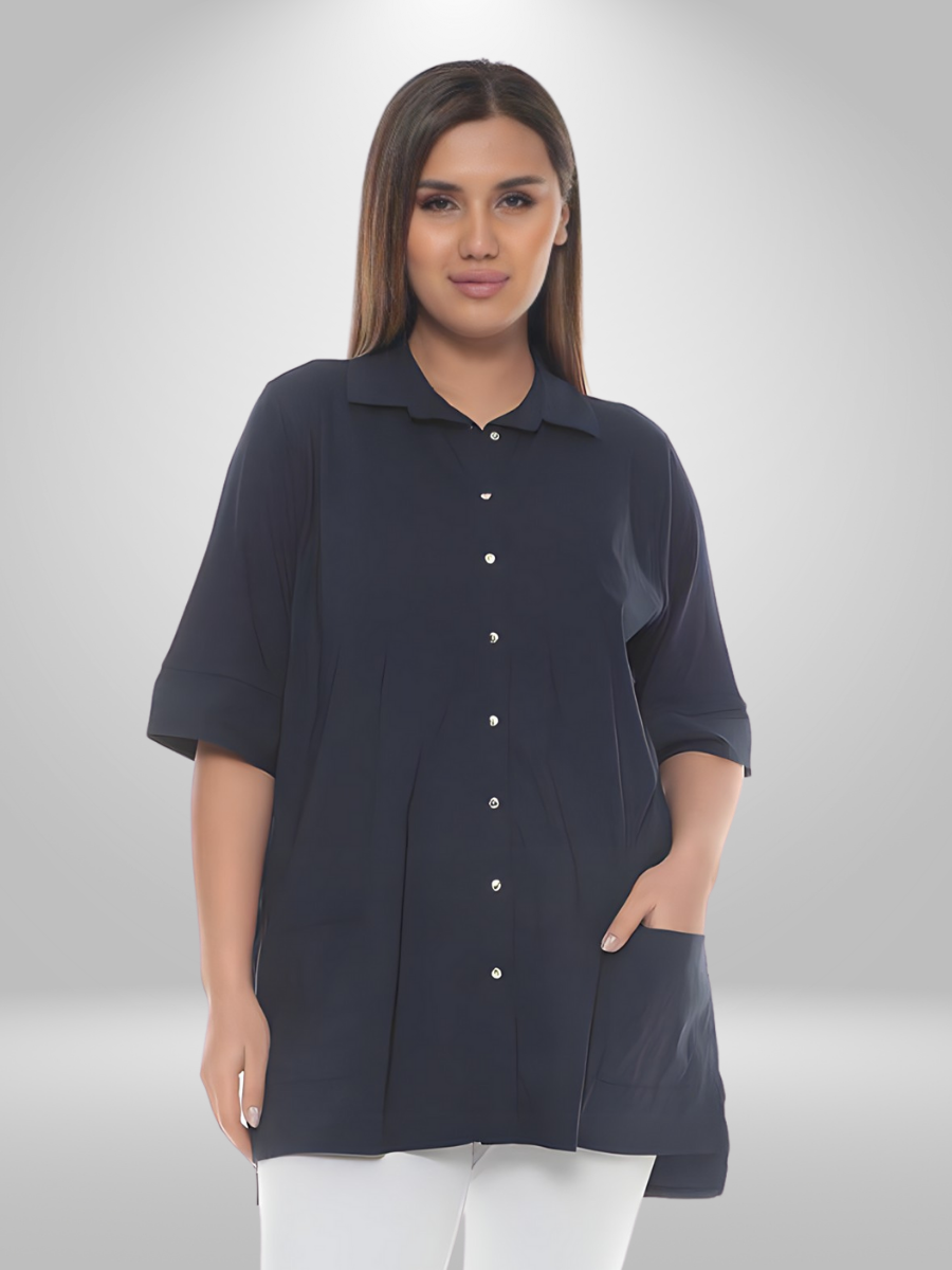 Natural Base Munna Plus Size Shirt-Tunic